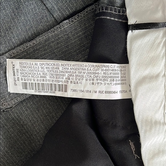 ZARA Classic Grey High Waist Long Knee-Length Shorts, Size M - Picture 7 of 9